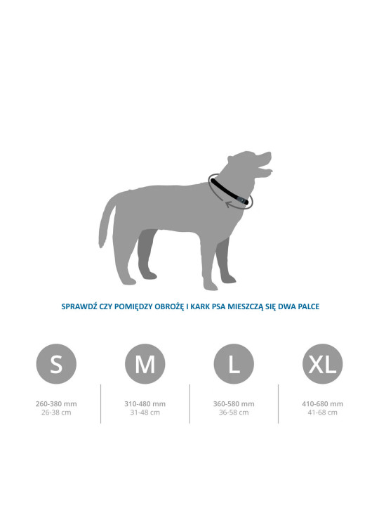 Bardzo wytrzymała obroża dla psa Mountain Paws - czerwona