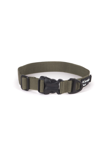 Bardzo wytrzymała obroża dla psa Mountain Paws - olive